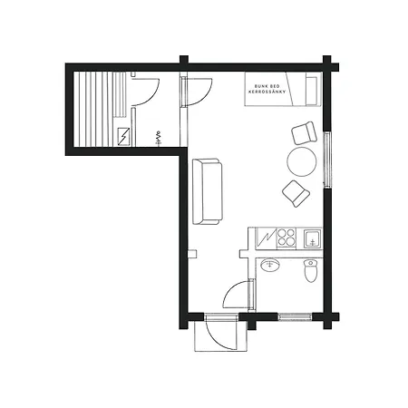 Classic Log Ski-in Ski-out *
