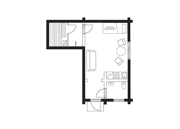 Classic Log Ski-in Ski-out *